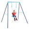 Adjustable Metal Swing Set with Stand and Seat Height 14-28 inches for Kids